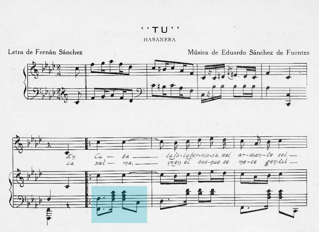 partitura 'Tu' di Eduardo Sanchez de Fuentes